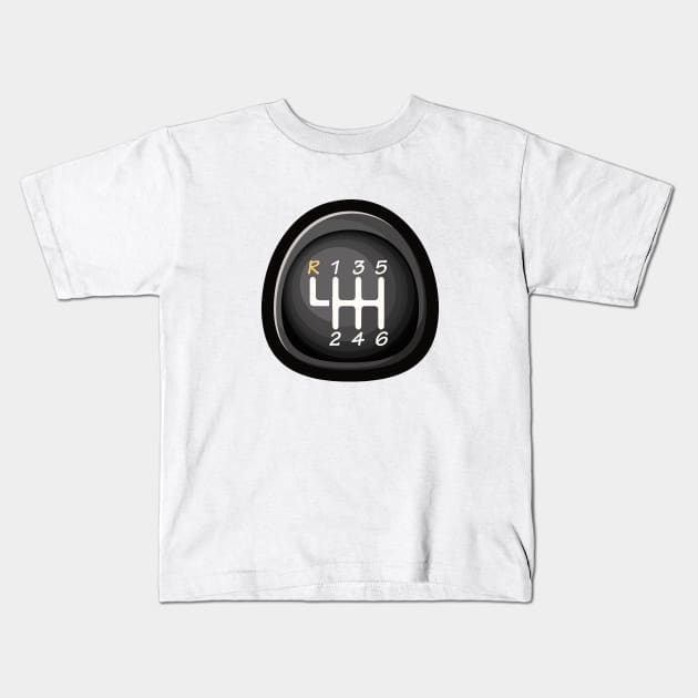 Gear Shift Kids T-Shirt by Lamink